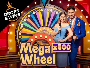 mega wheel drops and wins